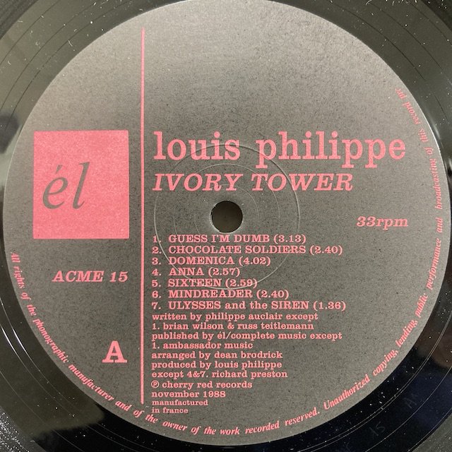 Louis Philippe / Ivory Tower acme15 ◎ 大阪 ジャズ レコード 通販 買取 Bamboo Music