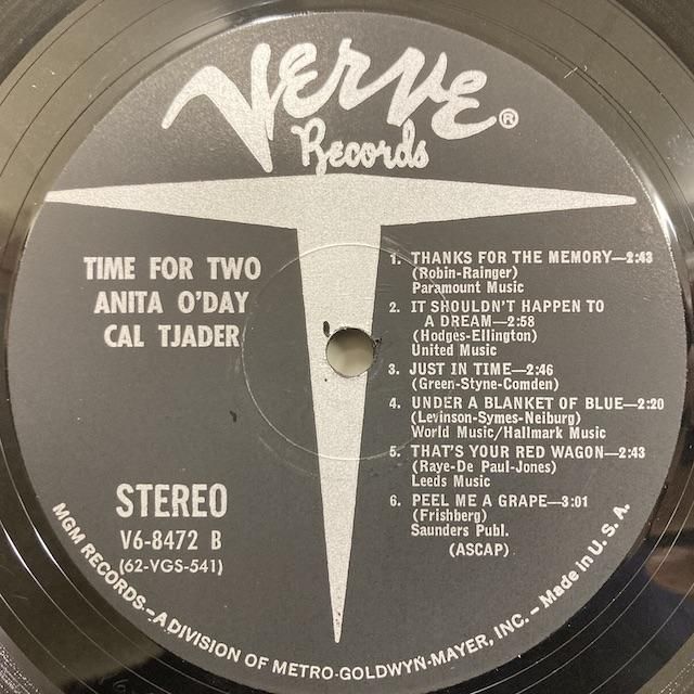 Anita O'day Cal Tjader / Time for Two v68472 ◎ 大阪 ジャズ