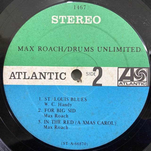 Max Roach / Drums Unlimited Sd1467 大阪 ジャズ レコード 通販