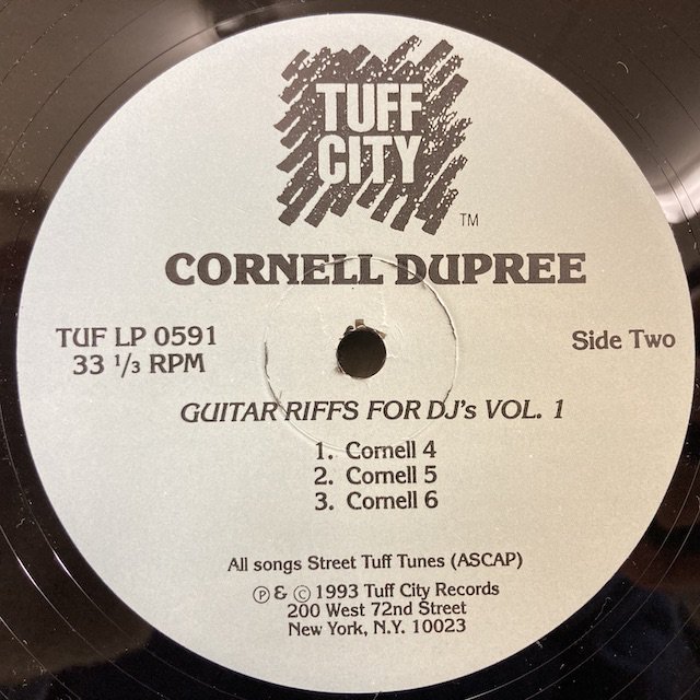 Cornell Dupree / Guitar Riffs for DJs tuflp0591 ◎ 大阪 ジャズ レコード 通販 買取 Bamboo  Music