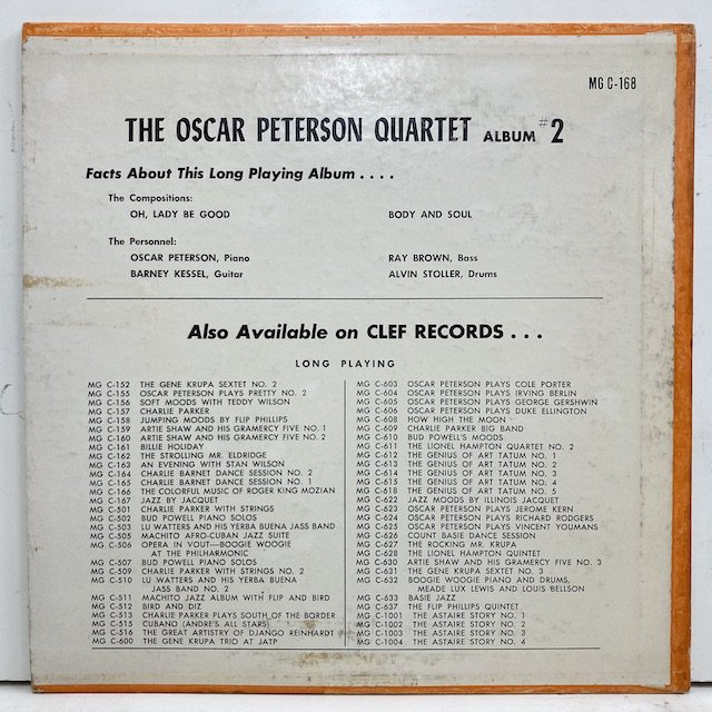 Oscar Peterson / Quartet vol1/2セット mgc116/mgc168 ◎ 大阪 ジャズ レコード 通販 買取 Bamboo  Music