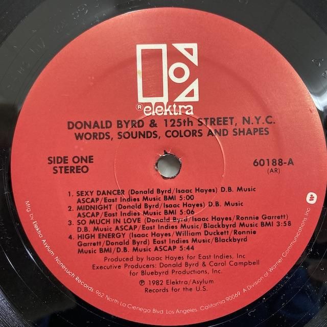 Donald Byrd / Words Sounds Colors and Shapes 60188-1 ◎ 大阪 Donald Byrd / Words Sounds Colors and Shapes 60188-1 ◎ 大阪