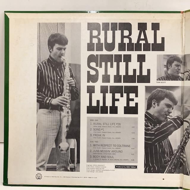 Tom Scott / Rural Still Life As9171 ◎ 大阪 ジャズ レコード 通販 買取 Bamboo Music