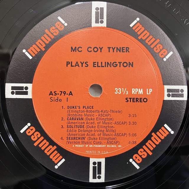 McCoy Tyner / plays Ellington As79 ◎ 大阪 ジャズ レコード 通販 買取 Bamboo Music