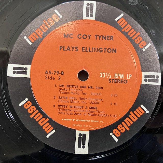 McCoy Tyner / plays Ellington As79 ◎ 大阪 ジャズ レコード 通販 買取 Bamboo Music