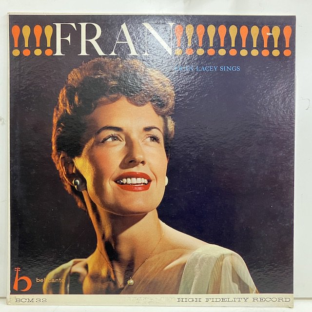 ○即決VOCAL LP Fran Lacey / Fran bcm32 2560 米オリジナル Dg Mono フラン・レイシー-