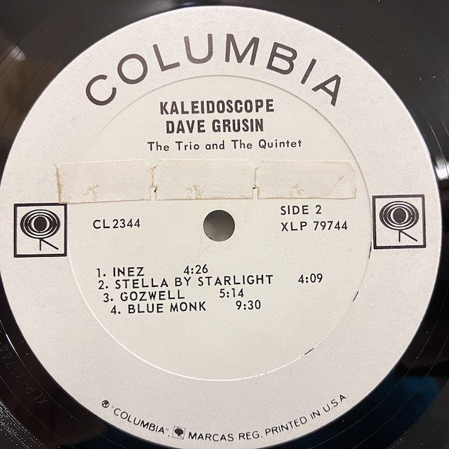 Dave Grusin / Kaleidoscope cl2344 ◎ 大阪 ジャズ レコード 通販 買取 Bamboo Music