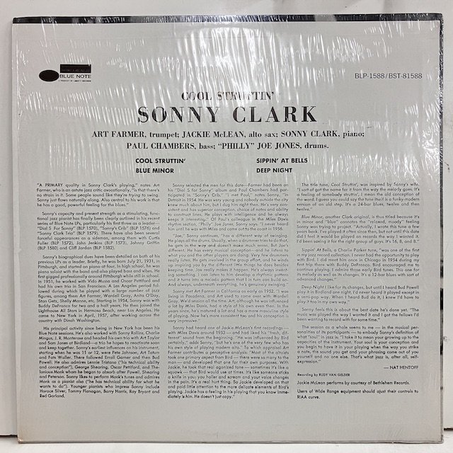 品】ソニークラーク (SONNY CLARK) /クールストラッテン BST-81588 LP