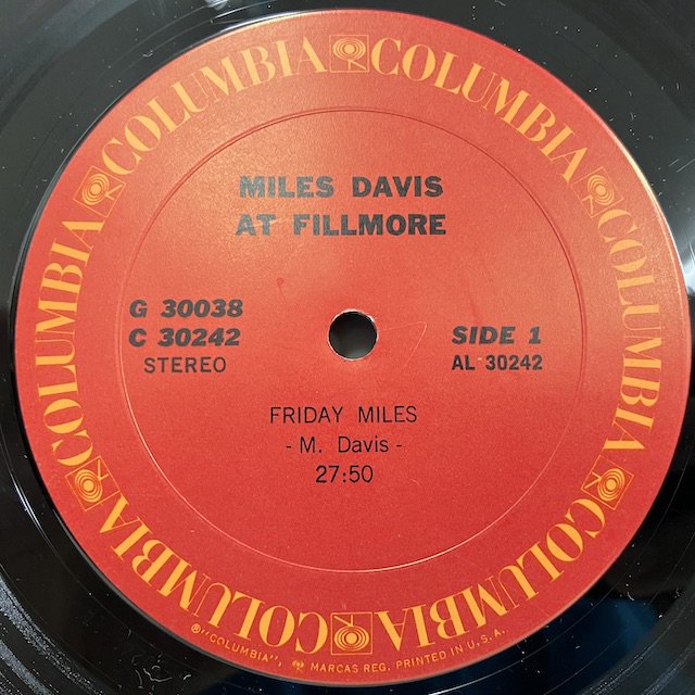 MILES DAVIS オリジナル AT FILLMORE レコード JAZZ - レコード