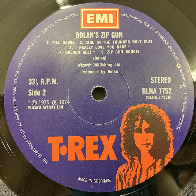 T Rex / Bolan's Zip Gun bnla7752 ◎ 大阪 ジャズ レコード 通販 買取 Bamboo Music