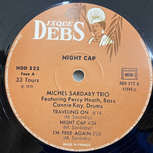 Michel Sardaby / Night Cap Hdd522 ◎ 大阪 ジャズ レコード 通販 買取 Bamboo Music