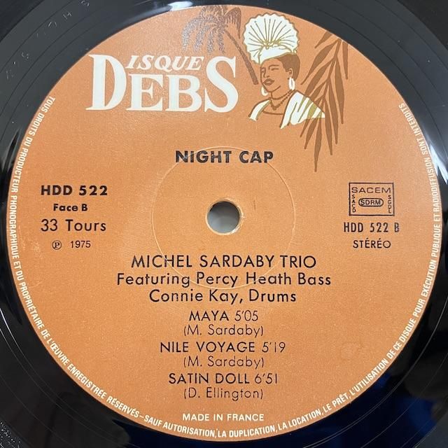 Michel Sardaby / Night Cap Hdd522 ◎ 大阪 ジャズ レコード 通販 買取 Bamboo Music