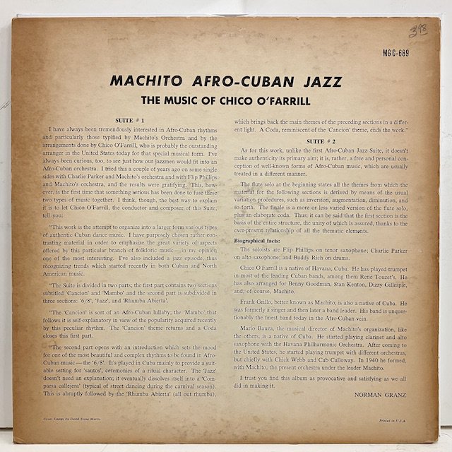 Machito / Afro Cuban Jazz Mgc689 ◎ 大阪 ジャズ レコード 通販 買取 Bamboo Music