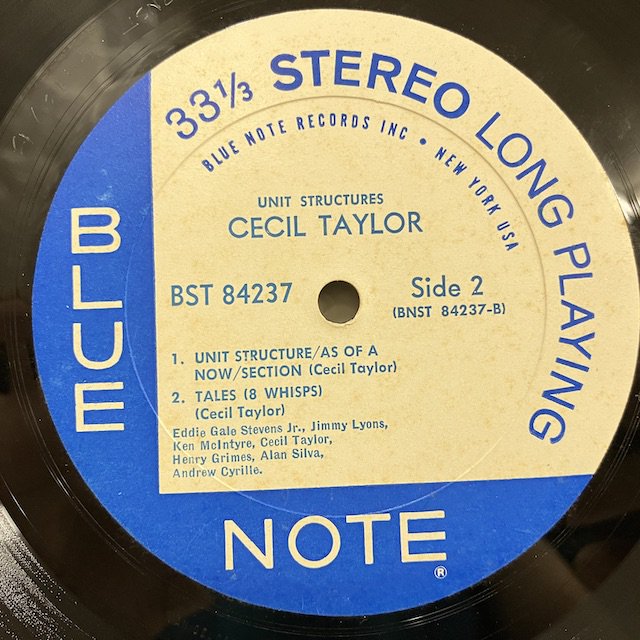 Cecil Taylor / Unit Structures Bst84237 ◎ 大阪 ジャズ レコード 通販 買取 Bamboo Music