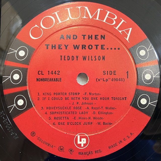 Teddy Wilson / And Then They Wrote cl1442 ◎ 大阪 ジャズ レコード 通販 買取 Bamboo Music
