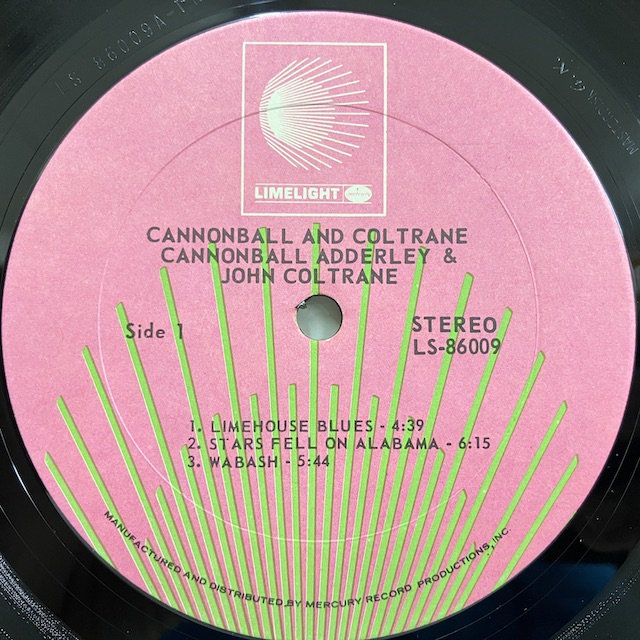 Cannonball Adderley / & Coltrane Ls86009 ◎ 大阪 ジャズ レコード 通販 買取 Bamboo Music