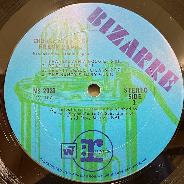 Frank Zappa / Chunga's Revenge ms2030 ◎ 大阪 ジャズ レコード 通販 買取 Bamboo Music