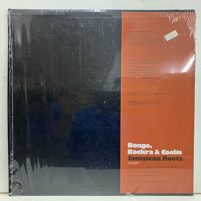 Kenneth M Bilby / Bongo Backra And Coolie Jamaican Roots Volume 1 fe4231 ◎  大阪 ジャズ レコード 通販 買取 Bamboo Music