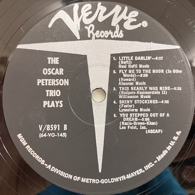 Oscar Peterson / Trio Plays s v8591 ◎ 大阪 ジャズ レコード 通販 買取 Bamboo Music