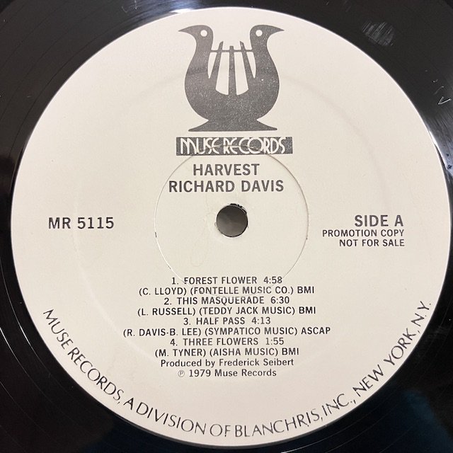 Richard Davis / Harvest Mr5115 ◎ 大阪 ジャズ レコード 通販 買取