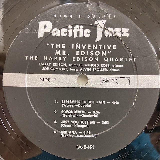 Harry Edison / Mr Edison Pj11 ◎ 大阪 ジャズ レコード 通販 買取 Bamboo Music