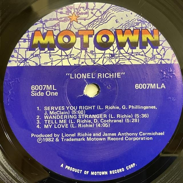 Lionel Richie / Lionel Richie 6007ML ◎ 大阪 ジャズ レコード