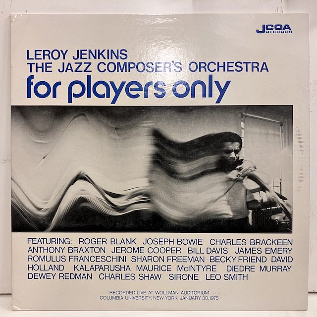 Leroy Jenkins The Jazz Composer's Orchestra / For Players Only lp1010 :通販  ジャズ レコード 買取 Bamboo Music