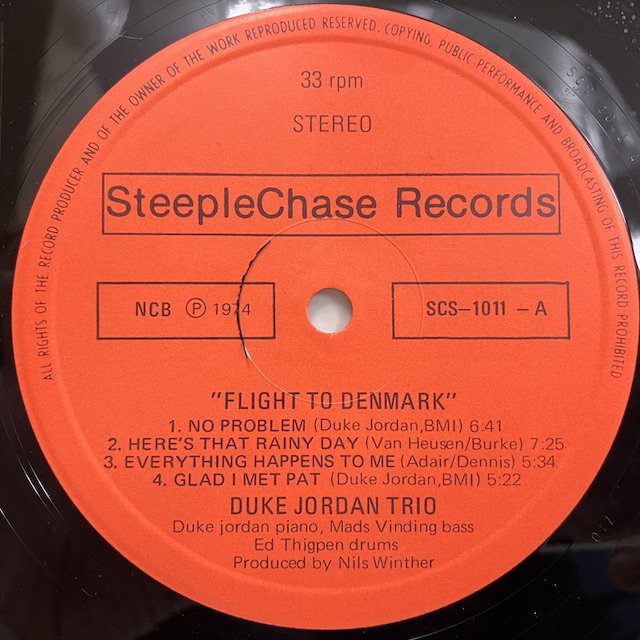Duke Jordan / Flight to Denmark scs1011 :通販 ジャズ レコード 買取 Bamboo Music