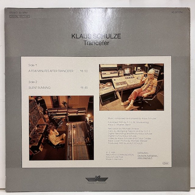 Klaus Schulze / Trancefer ks 80 014 :通販 ジャズ レコード 買取 Bamboo Music