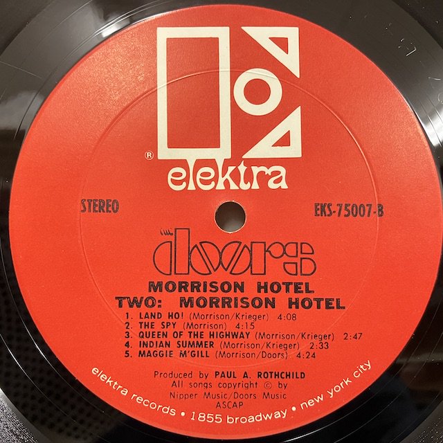 Doors / Morrison Hotel eks-75007 :通販 ジャズ レコード 買取 Bamboo Music