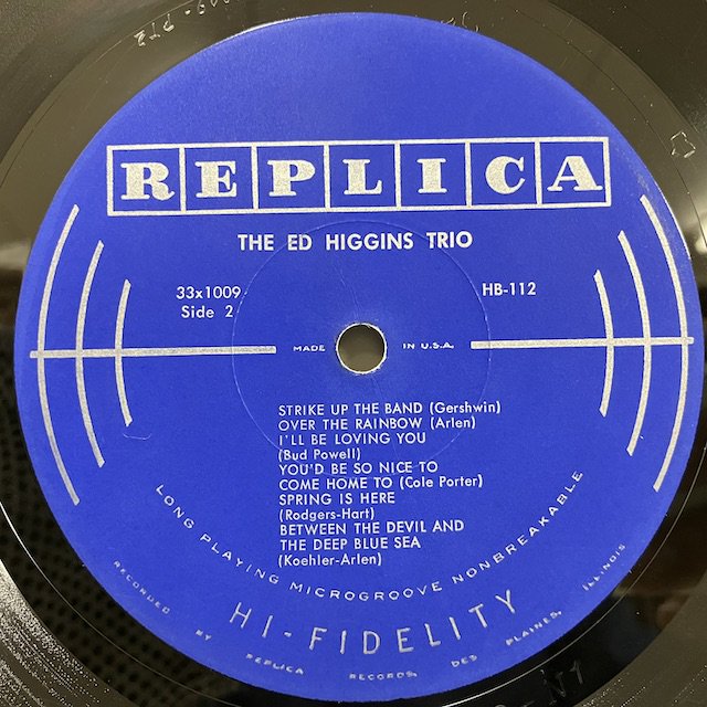 ○即決LP Ed Higgins / Ed Higgins Trio 1009 米オリジナル、Mono