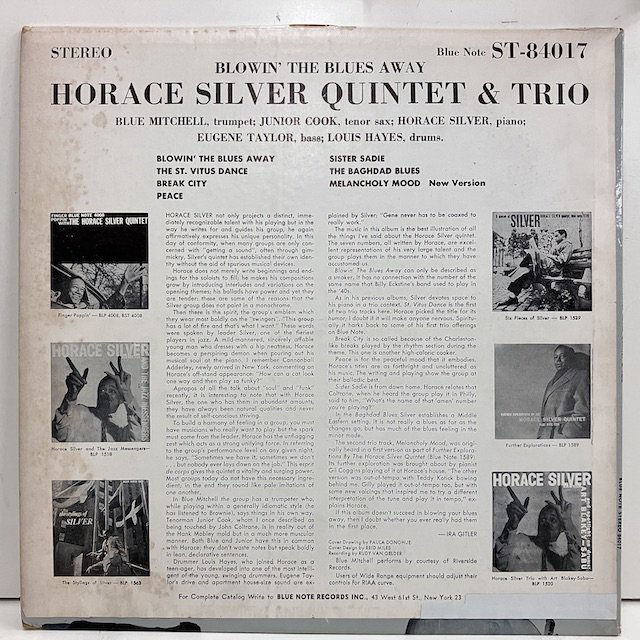 Horace Silver / Blowin' the Blues Away Bst84017 :通販 ジャズ