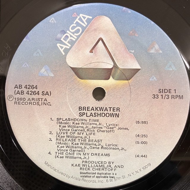 Breakwater / Splashdown ab4264 :通販 ジャズ レコード 買取 Bamboo Music