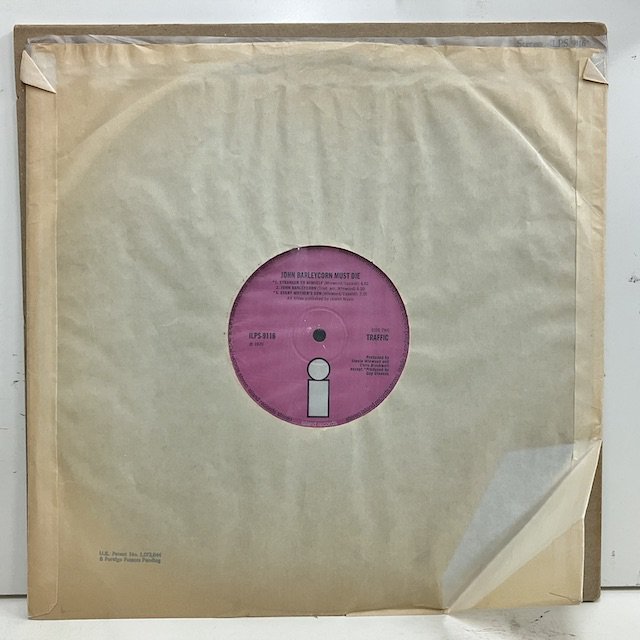 Traffic / John Barleycorn Must Die ilps9116 :通販 ジャズ レコード 買取 Bamboo Music