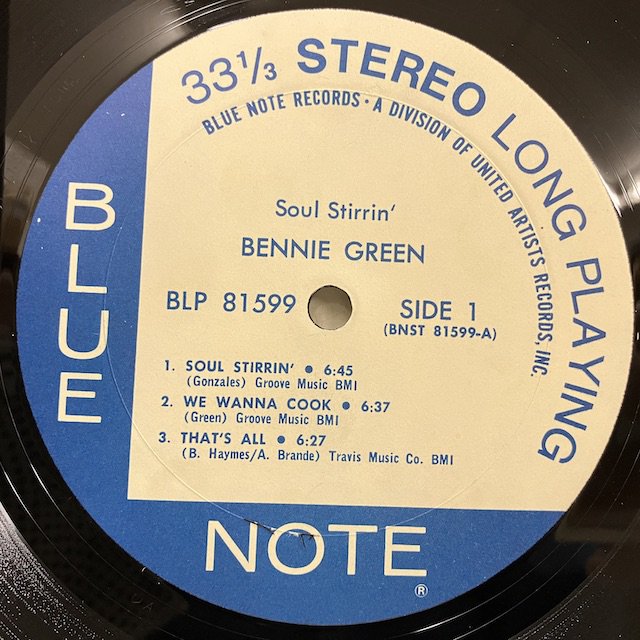 Bennie Green / Soul Stirrin Blp81599 :通販 ジャズ レコード 買取 Bamboo Music
