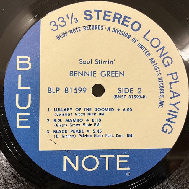 Bennie Green / Soul Stirrin Blp81599 :通販 ジャズ レコード 買取 Bamboo Music