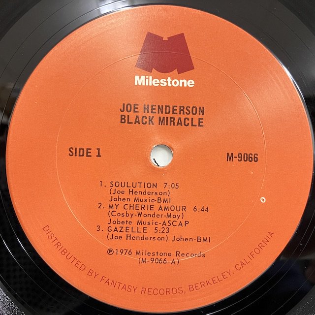 Joe Henderson / Black Miracle m9066 :通販 ジャズ レコード 買取