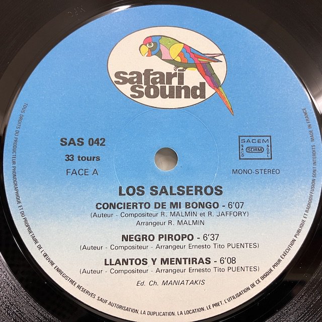 Los Salseros / Los Mas Grandes Sas042 :通販 ジャズ レコード 買取 Bamboo Music