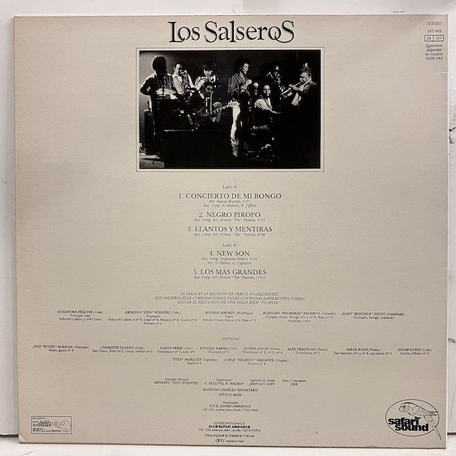 Los Salseros / Los Mas Grandes Sas042 :通販 ジャズ レコード 買取 Bamboo Music