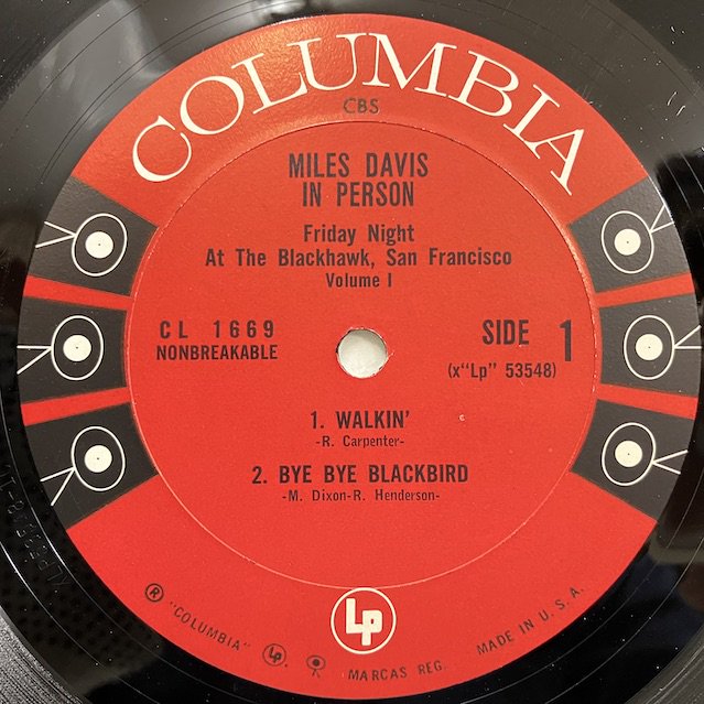 Miles Davis / In Person Friday Night At The Blackhawk Volume1 Cl1669 :通販  ジャズ レコード 買取 Bamboo Music