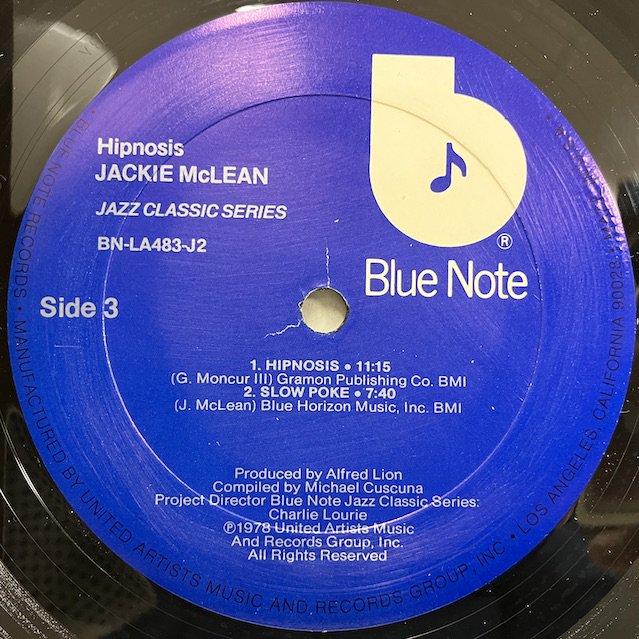 Jackie McLean / Hipnosis BN-LA483-J :通販 ジャズ レコード 買取 Bamboo Music