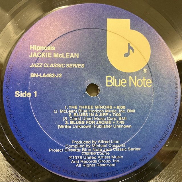Jackie McLean / Hipnosis BN-LA483-J :通販 ジャズ レコード 買取 Bamboo Music
