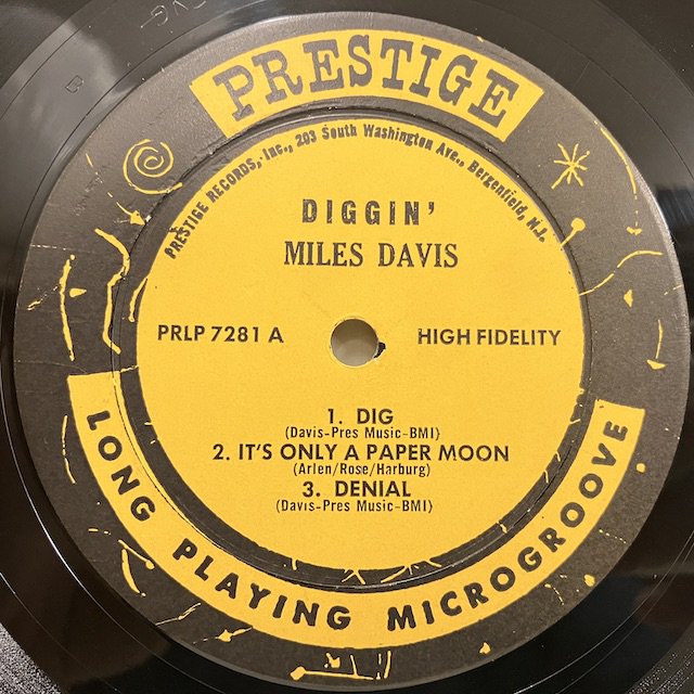 Miles Davis / Diggin' Prlp7281 :通販 ジャズ レコード 買取 Bamboo Music