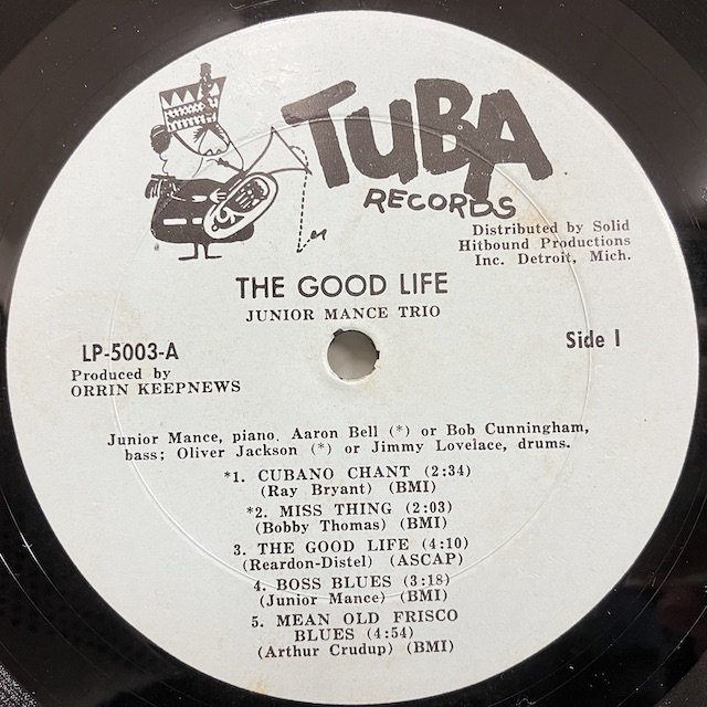 Junior Mance / The Good Life LP 5003 :通販 ジャズ レコード 買取 Bamboo Music
