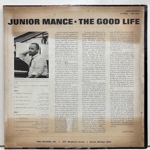 送料無料/新品】 ジャズLPセットJunior Mance The Good Life etc