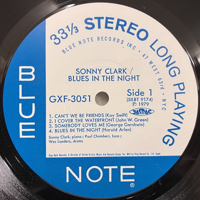 Sonny Clark / Blues in the Night gxf-3051 :通販 ジャズ レコード 買取 Bamboo Music