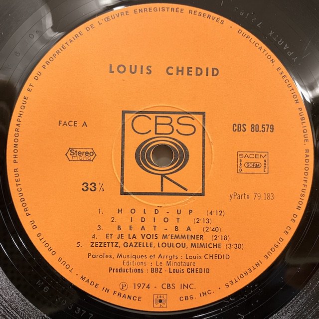 louis chedid レコード