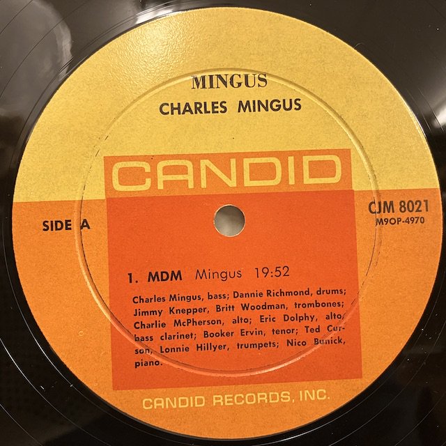 Charles Mingus / Mingus cjm8021 :通販 ジャズ レコード 買取 Bamboo Music