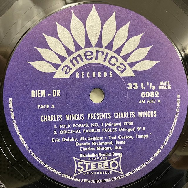 Charles Mingus / Mingus presents Mingus 30Am6082 :通販 ジャズ