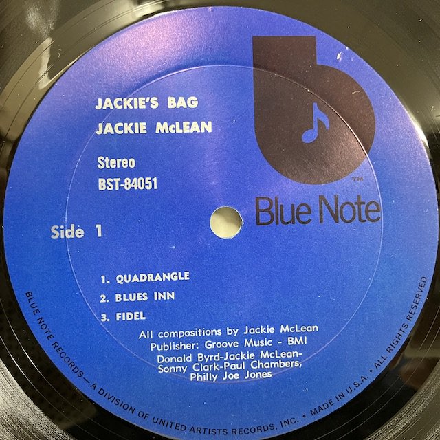 Jackie McLean / Jackie's Bag Bst84051 :通販 ジャズ レコード 買取 Bamboo Music